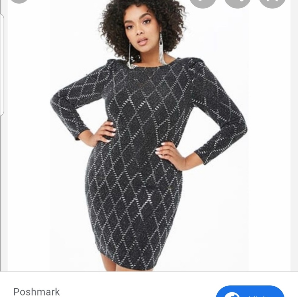 Forever21 sexy sequined accented dress
